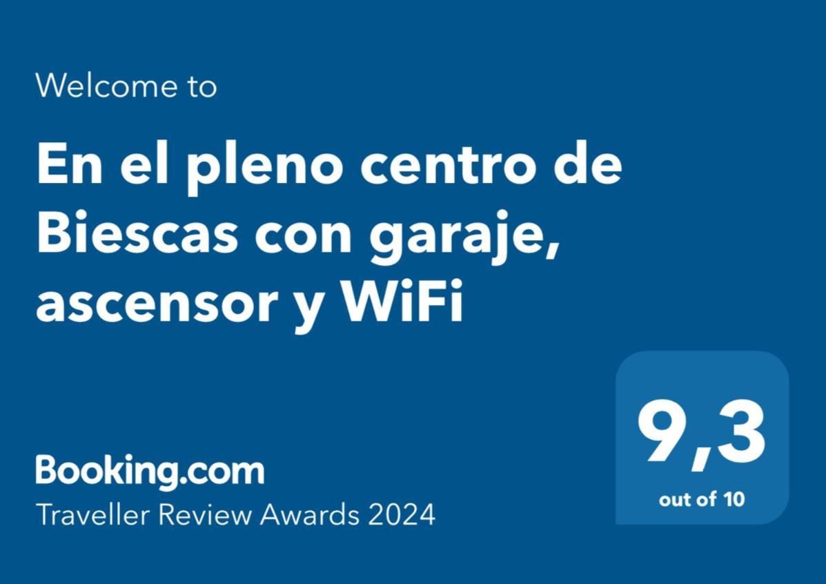 En El Pleno Centro De Biescas Con Garaje, Ascensor Y Wifi Apartment Exterior photo